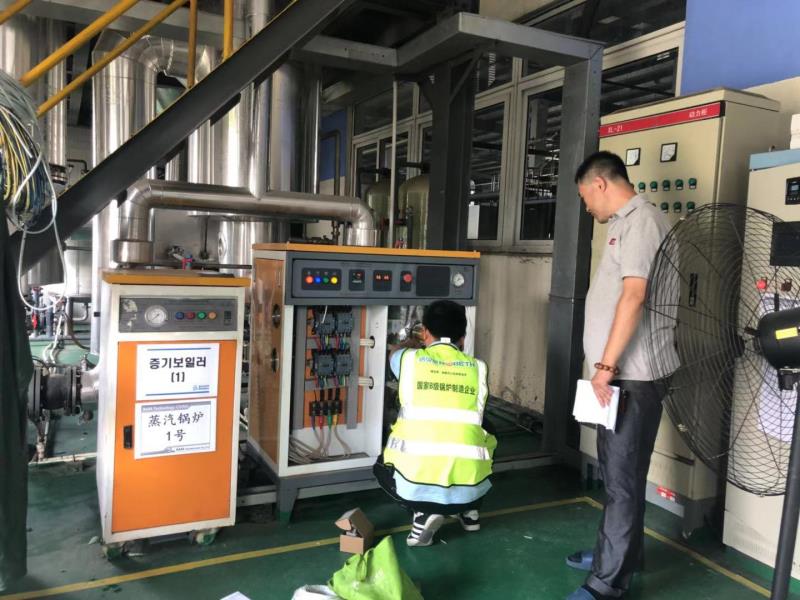 工業生產使用四川空間加溫加濕低氮燃氣蒸汽發生器，消除靜電防止隱患